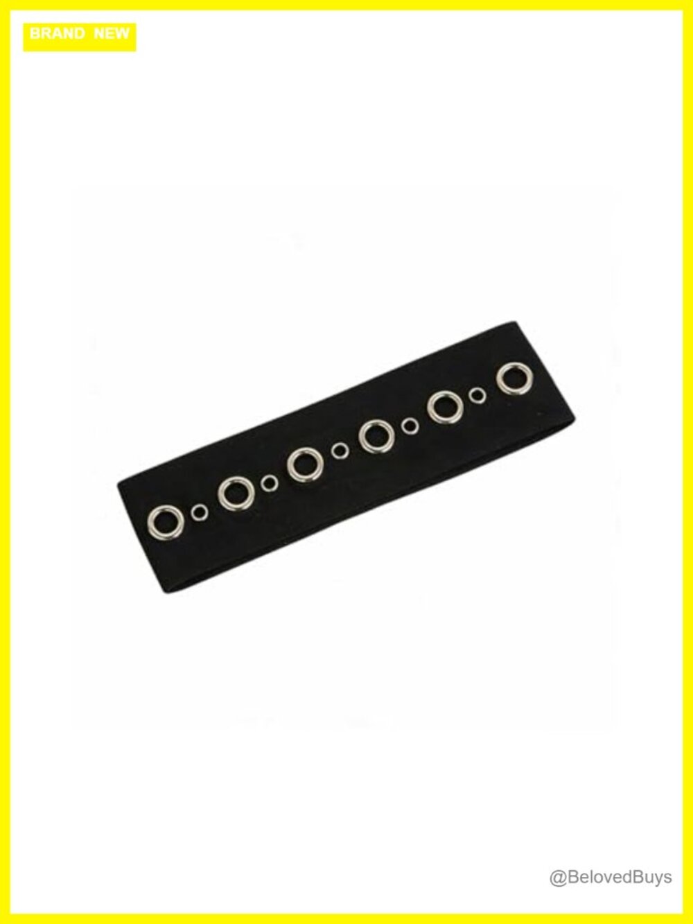Grommet Headband Hollow Eyelets Elastic Hairband Punk Y2K Grunge Wide Headband